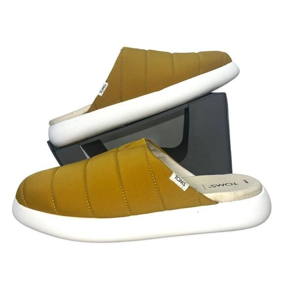 Toms Alpargata Mallow Mule Mustard Yellow Women's 8.5 - Picture 1 of 12